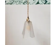 Suspension verre - Fil jaune