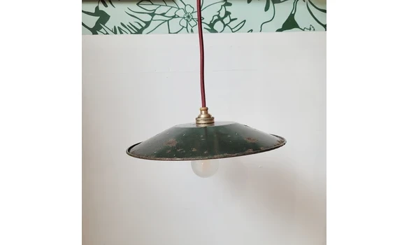 Disque émaillé - Fil bordeaux