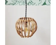 Lampion rotin - Fil noir