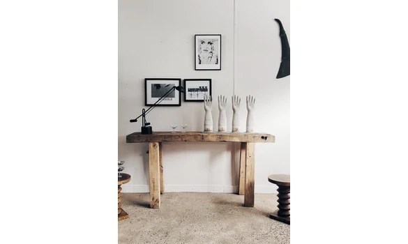 Etabli artisanal en bois massif