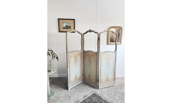 Paravent trois feuilles début XXe