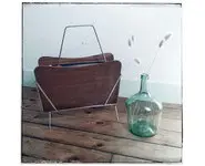 Porte revues métal et teck