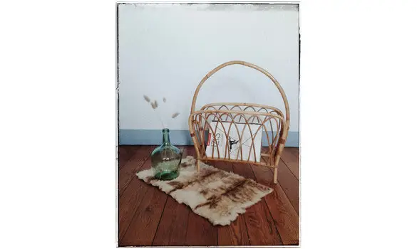 Porte-revues en rotin