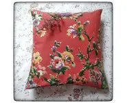Coussin fleuri Handmade