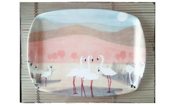 Plateau "flamand rose"