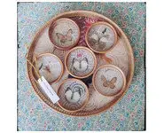 Plateau à sous-bocks papillons