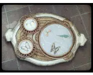 Plateau et sous-bocks papillon