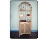 Bibliothèque en rotin