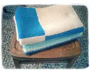 Plaids en laine tricotés main