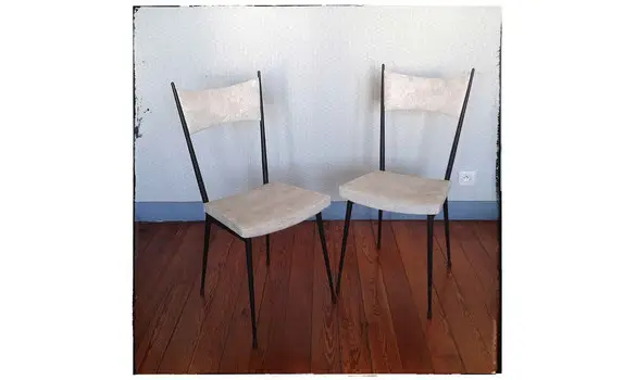 Paire de chaises vintage