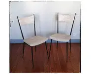 Paire de chaises vintage