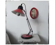 Lampe rétro rouge