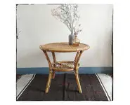 Table basse en rotin