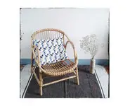 Fauteuil coquille rotin