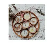 Plateau à sous-bocks papillons