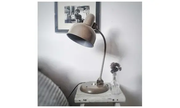 Lampe vintage marron