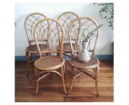 4 chaises en rotin