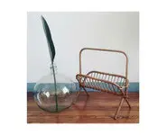 Porte magazines en rotin