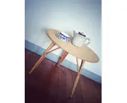 Table ronde en rotin