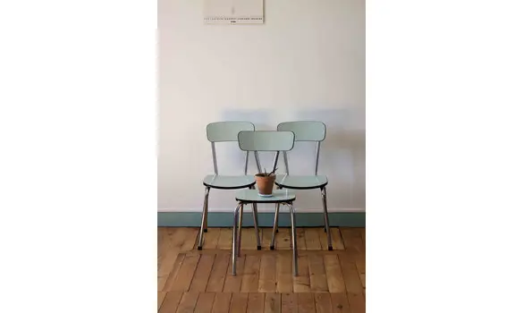 Trio de chaises Formica