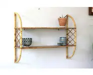 Etagère murale en rotin