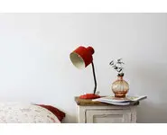 Lampe vintage rouge