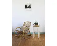 Rocking chair en rotin