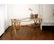 Table basse en rotin