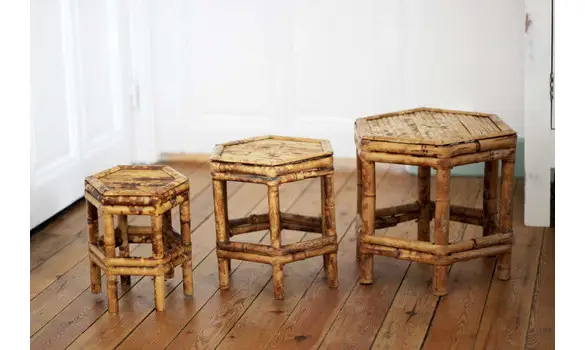 Tables gigognes en bambou