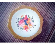 Soucoupe à fleurs Vintage