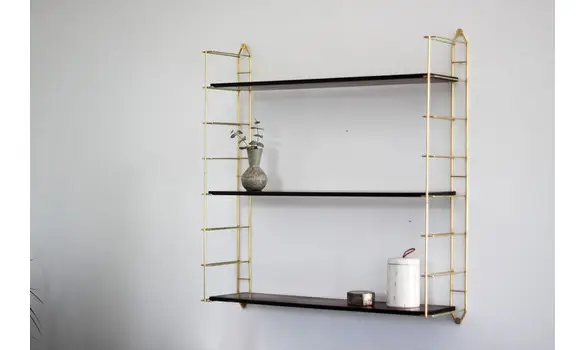 Etagère string métal et bois
