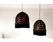 Paire de suspensions à franges