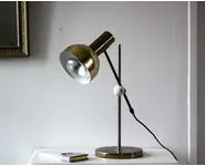 Lampe vintage dorée
