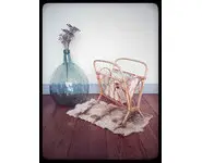 Porte magazine en rotin