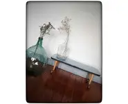 Tablette bleue en formica