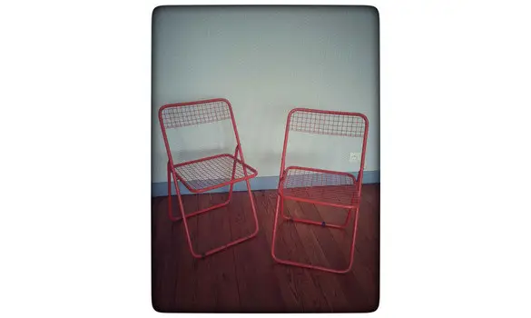 Chaises pliantes fil de fer