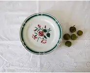 4 assiettes fleuries