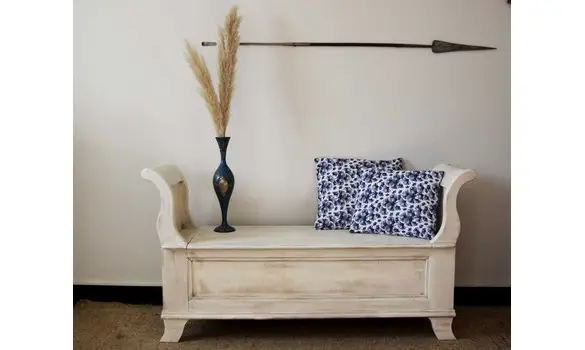 Banquette coffre en bois