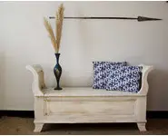 Banquette coffre en bois