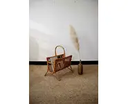 Porte-magazines en rotin