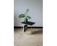 Desserte dorée vintage