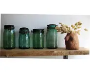 Bocaux en verre ancien