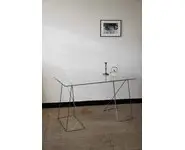 Table d'architecte en verre