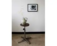 Tabouret métal et bois réglable