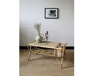 Table basse en rotin
