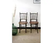 Chaises cannées style Fischel