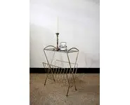 Tablette d'appoint dorée