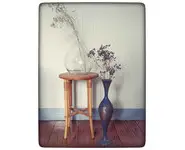 Petit tabouret en rotin