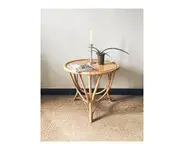 Table basse en rotin