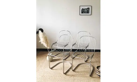 Chaises chromées RINALDI